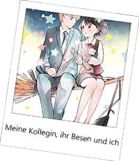 Meine Kollegin, ihr Besen und ich